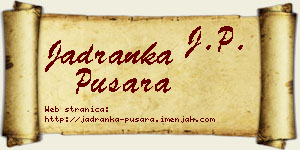 Jadranka Pušara vizit kartica